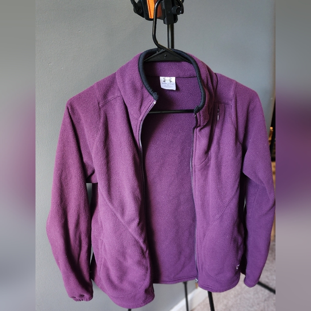 Under Armour Purple Fleece Jacket - Picture 4 of 4